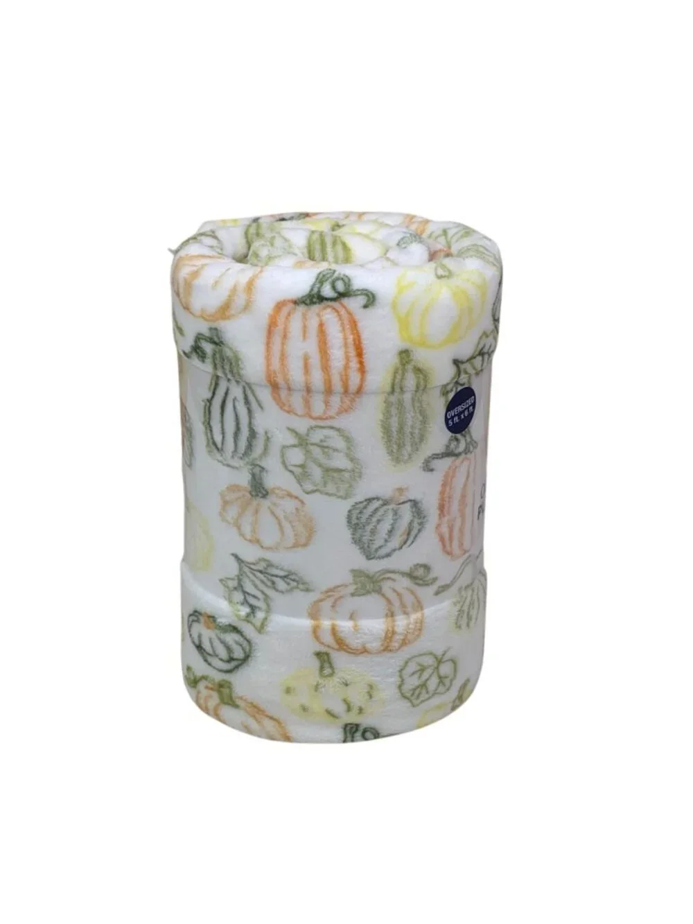 The Big One Oversized Pumpkin Fall Plush Throw Blanket 5'x 6' Supersoft & Cozy